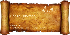 Laczi Andrea névjegykártya